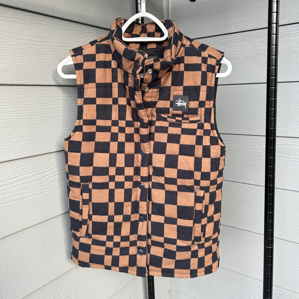 Stussy Puffer Checkered Vest